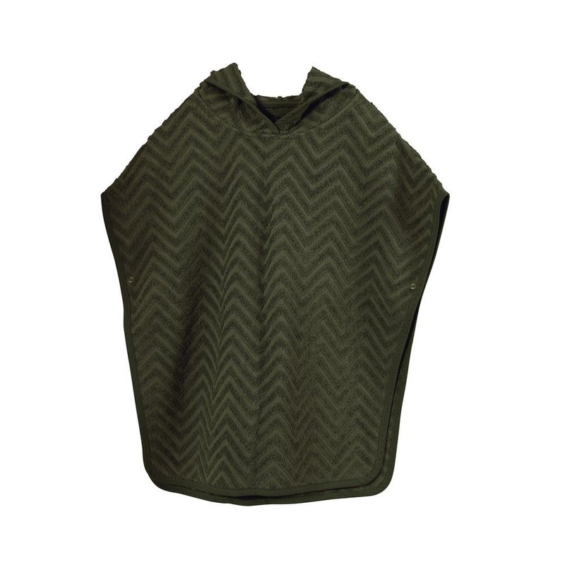 Filibabba Poncho Zigzag Dark Green FILIBABBA
