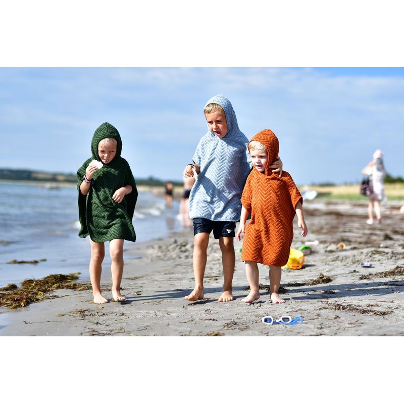 Filibabba Poncho Zigzag Dark Green FILIBABBA