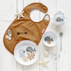 Done by Deer Sea Miska Dla Dziecka Mustard