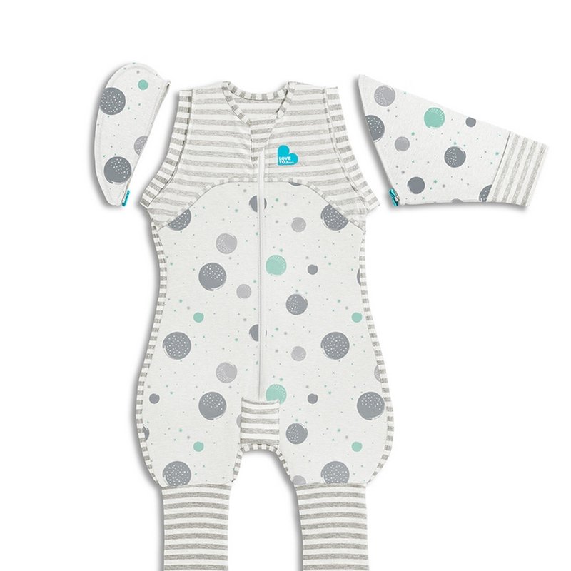 Love to Dream - Piżama przejściowa Transition Suit-rozmiar L-biała-ETAP 2-0.2 TOG Lite