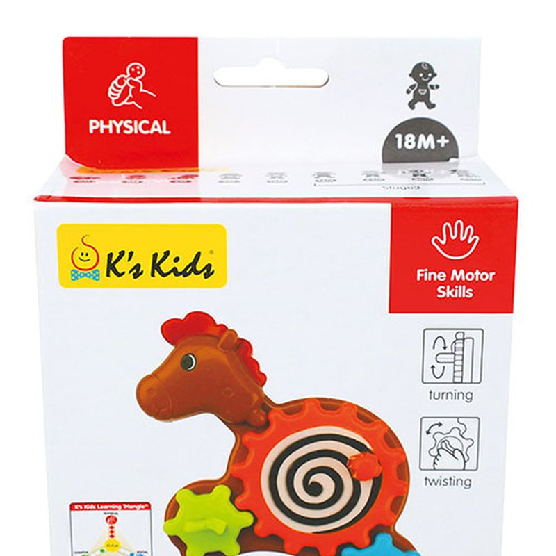 K's Kids First Developmental Toys - Zabawka edukacyjna - Koń zakręć/przekręć