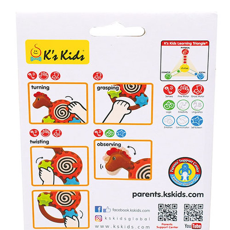 K's Kids First Developmental Toys - Zabawka edukacyjna - Koń zakręć/przekręć