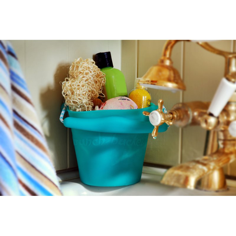 Funkit world - Składane wiaderko do wody i piasku Scrunch Bucket - Ciemny zielony