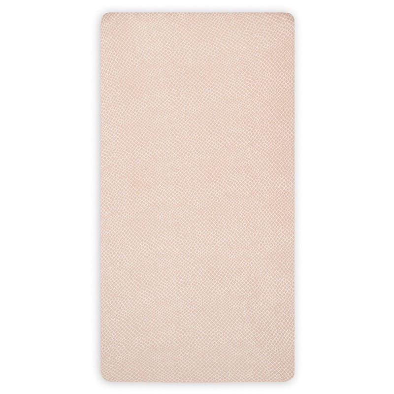 Jollein - Baby & Kids - Jollein - Prześcieradło do łóżeczka 60 x 120 cm SNAKE PALE PINK