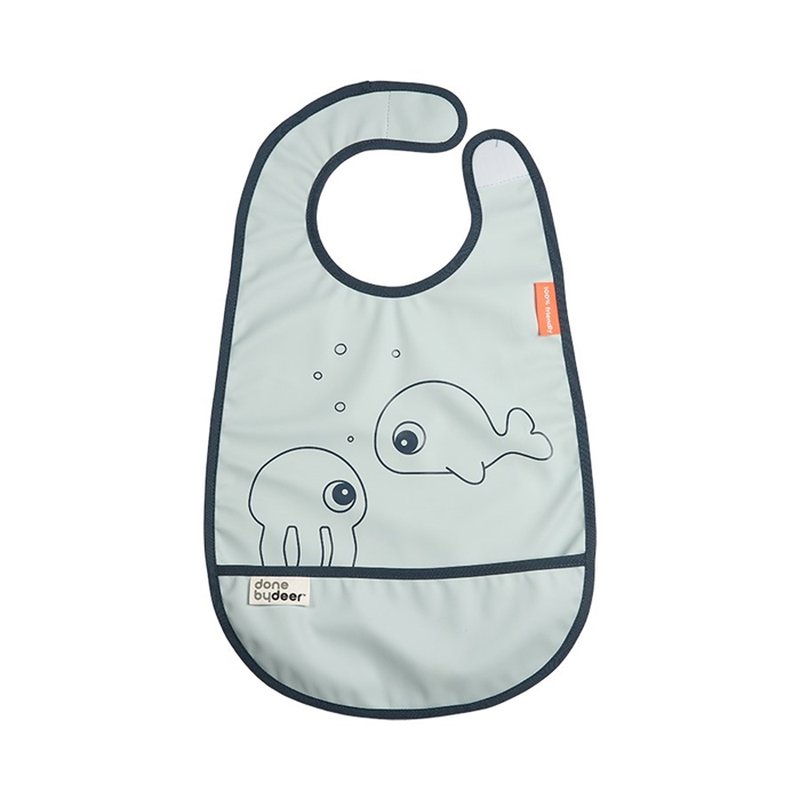 Done by Deer Sea Śliniak z Kieszonką Blue