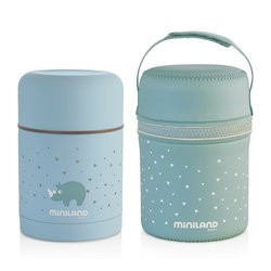 Miniland - Termos do posiłków Azure-Rose 600ml z powłoką -  seledynowy