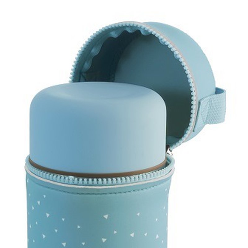 Miniland - Termos do posiłków Azure-Rose 600ml z powłoką -  seledynowy