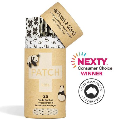 Patch, Naturalne plastry samoprzylepne dla dzieci z olejem kokosowym, 25 szt.