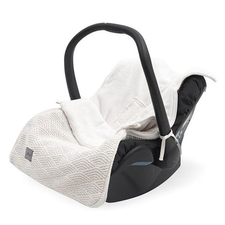 Jollein - Baby & Kids - Jollein - Śpiworek oddychający do wózka i fotelika River Knit CREAM WHITE
