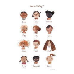 Mushie - Plakat Uczucia Feelings Medium mushie