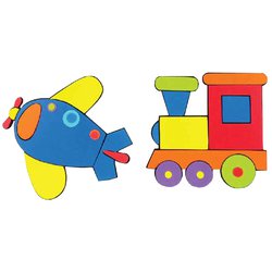 MARKO - Dekoracje Ścienne - Dekoracje ścienne - Samolot i Lokomotywa