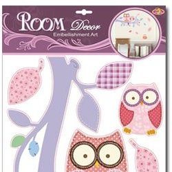 MARKO - Dekoracje Ścienne - Dekoracje ścienne - Sowy Różowe