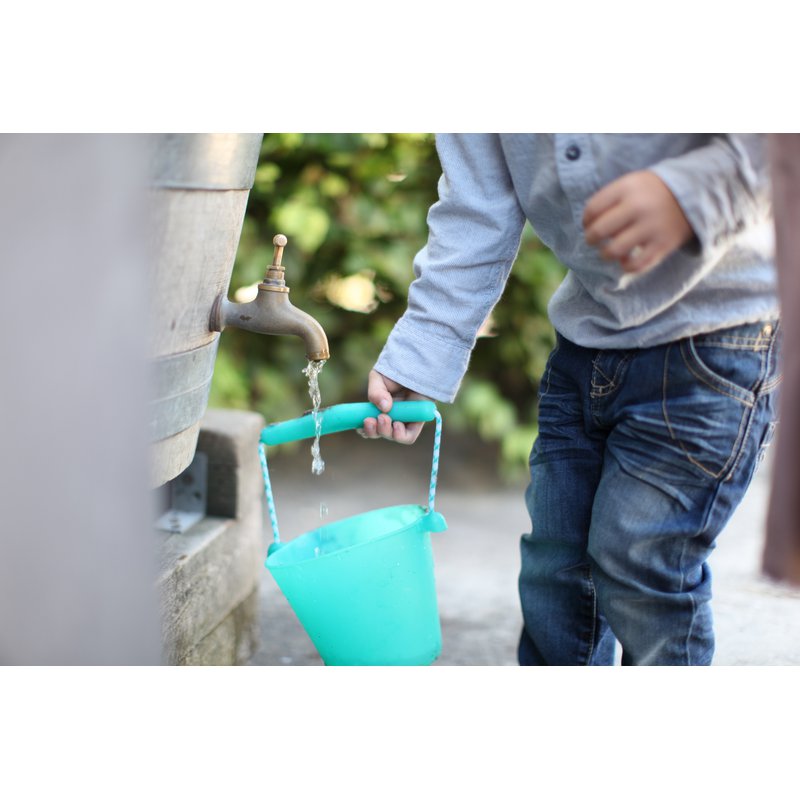 Funkit world - Składane wiaderko do wody i piasku Scrunch Bucket - Wiśniowy