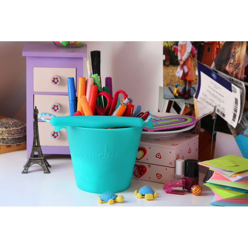 Funkit world - Składane wiaderko do wody i piasku Scrunch Bucket - Wiśniowy