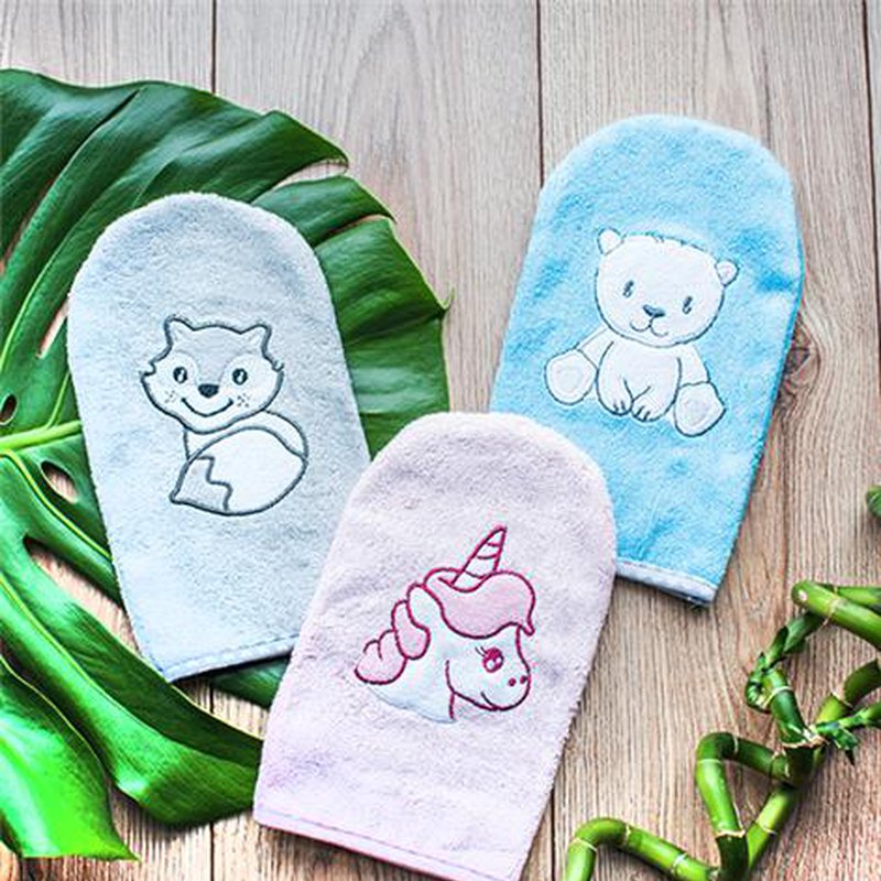 Babyono - 347/03 Myjka do kąpieli bambusowa dla dzieci i niemowląt NATURAL BAMBOO