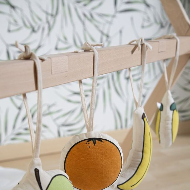 Childhome Zestaw zabawek 4 szt. Canvas do Tipi Play Gym CHILDHOME