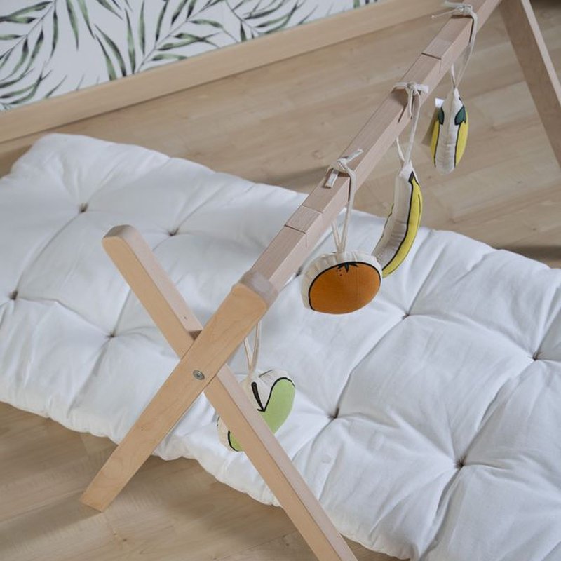 Childhome Zestaw zabawek 4 szt. Canvas do Tipi Play Gym CHILDHOME