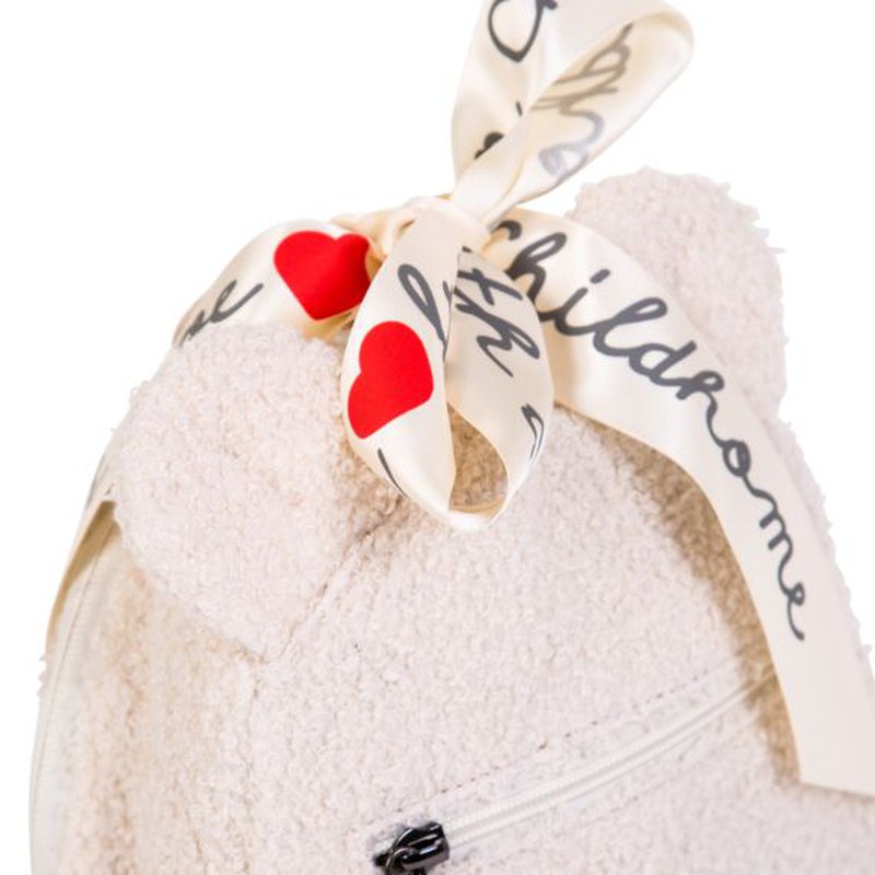 Childhome Plecak dziecięcy My First Bag Teddy Bear White (Limited Edition) CHILDHOME