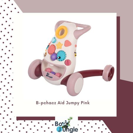 BoJungle - B-Pchacz jeździk interaktywny Aid JUMPY pink