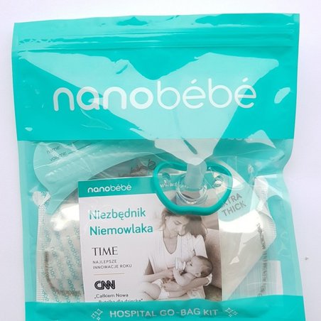 Zestaw testowy Nanobebe (3 torebki, 2 wkładki, smoczek)