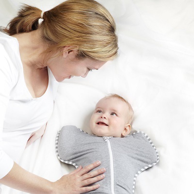 Love to Dream - Otulacz Swaddle UP - rozmiar M - szary - ETAP 1 - 1.0 TOG Organic