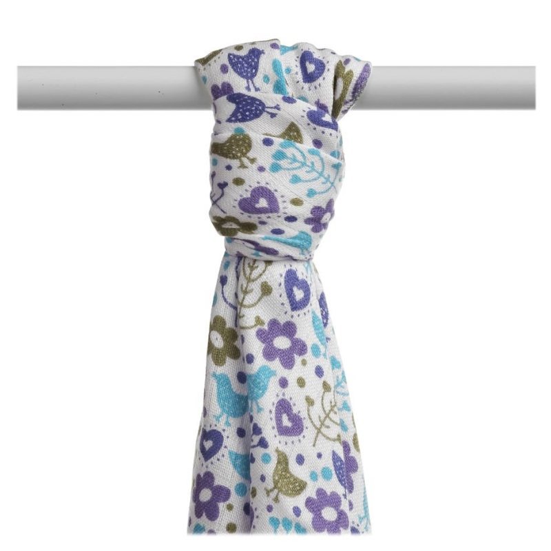 Ręcznik bambusowy XKKO BMB 90x100 - Flowers&Birds Boys