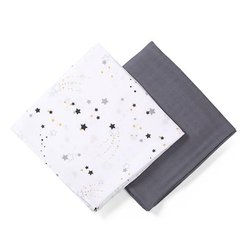 BABYONO - 537/02 Otulacze z muślinu bambusowego (dwupak)