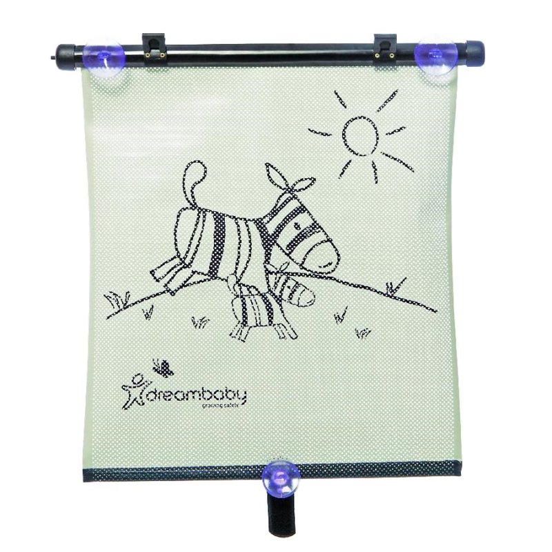 Dreambaby - Roleta samochodowa przeciwsłoneczna UV - dwustronna - Zebra