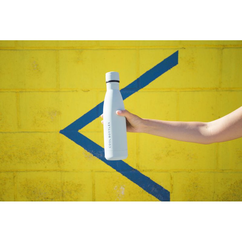 COOLBOTTLES - Cool Bottles Zakrętka 260-350-500 ml Mono White