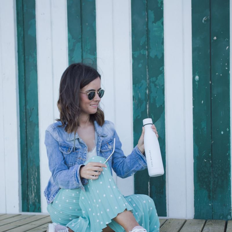 COOLBOTTLES - Cool Bottles Zakrętka 260-350-500 ml Mono White