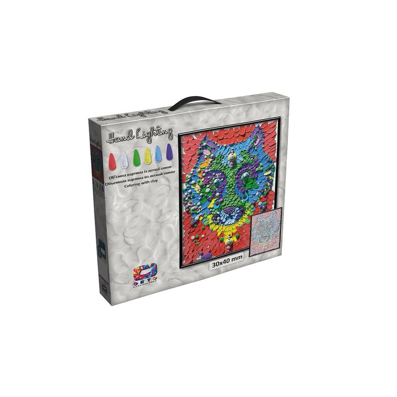 LovinDo - Obraz z masy plastycznej DIY Wilk