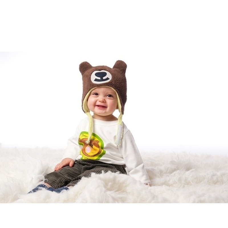 FlapJack Czapka Zimowa Żabka/Miś L