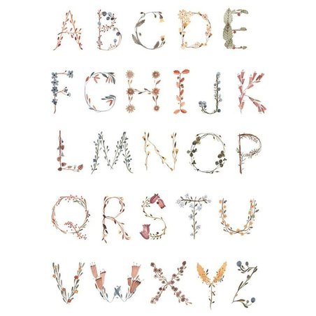 Mushie - Plakat Alphabet Large mushie