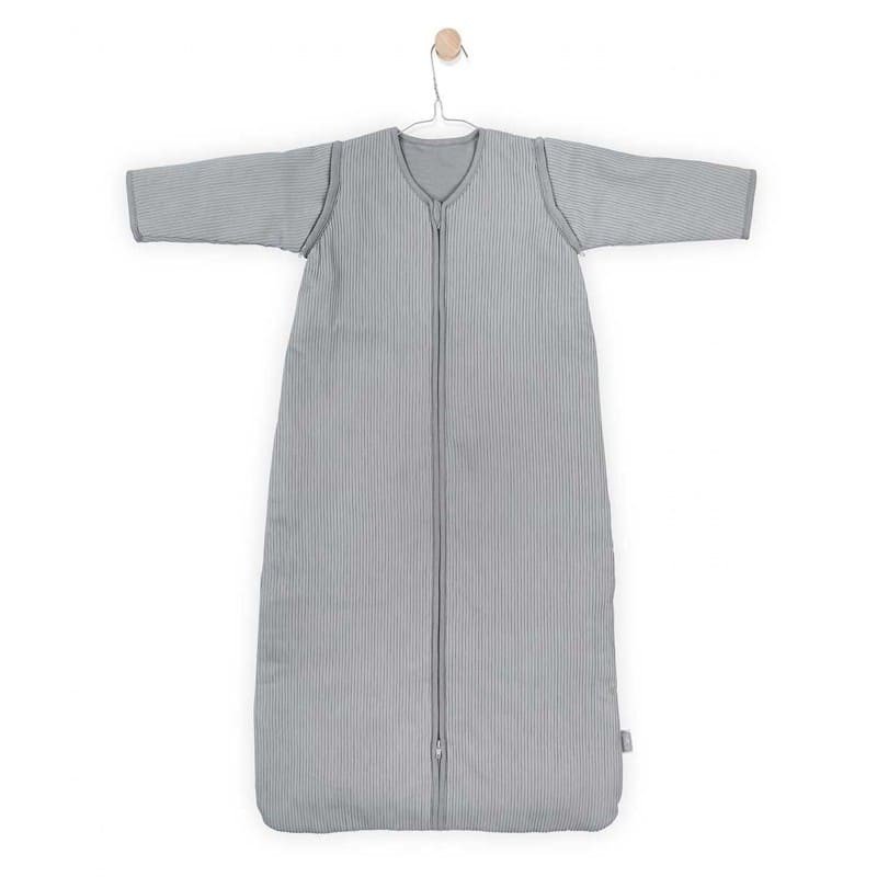 Jollein - Baby & Kids - Jollein - Śpiworek niemowlęcy całoroczny 4 pory roku z odpinanymi rękawami Rib STONE GREY 110 cm