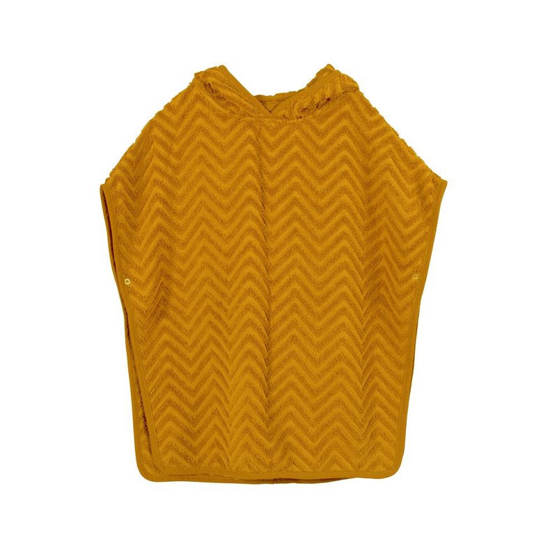 Filibabba Poncho Zigzag Golden Mustard FILIBABBA