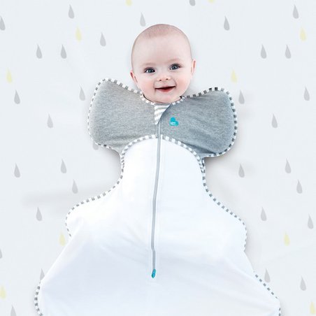 Love to Dream - Otulacz Swaddle Up do użycia z ortezą stawu biodrowego szary M