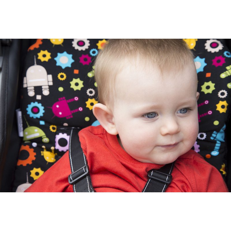 CuddleCo - Wkładka do wózka Comfi-Cush - Kolorowe Gwiazdki