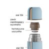 Miniland - Termos z powłoką Azure-Rose 350ml - seledynowy Miniland - Termos z powłoką Azure-Rose 350ml - seledynowy