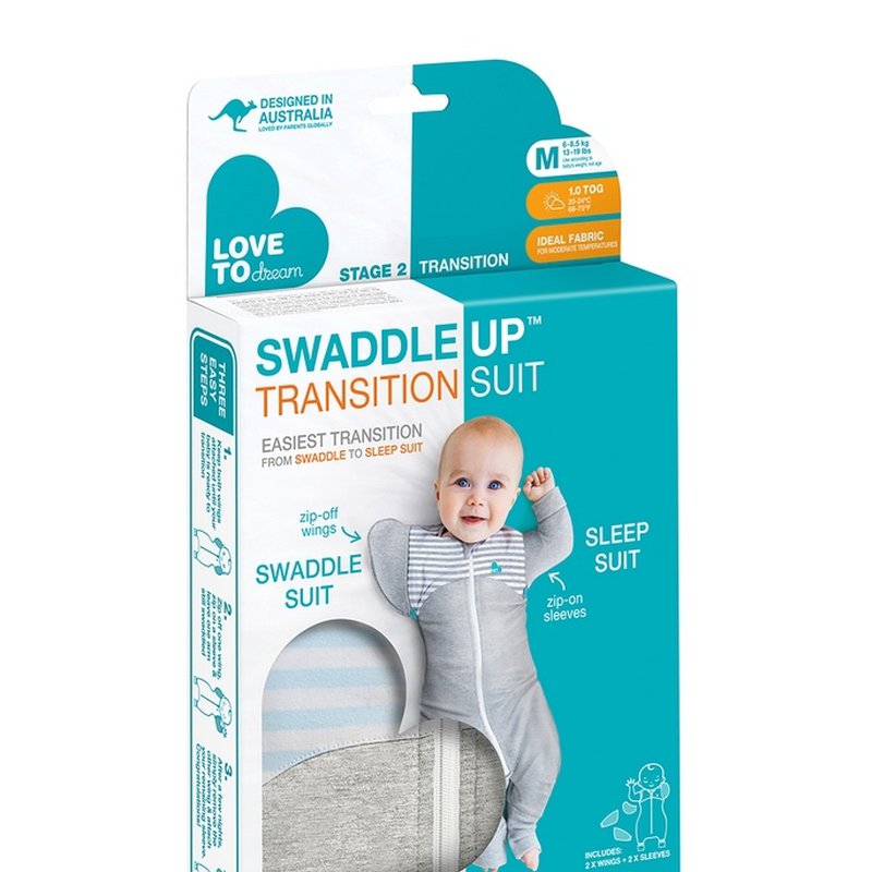 Love to Dream - Piżama przejściowa Transition Suit-rozmiar M-nieb-ETAP 2-1.0 TOG Origi