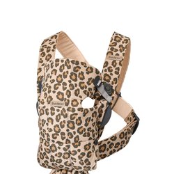 BABYBJORN MINI 3D Jersey – nosidełko, Beż/Leopard