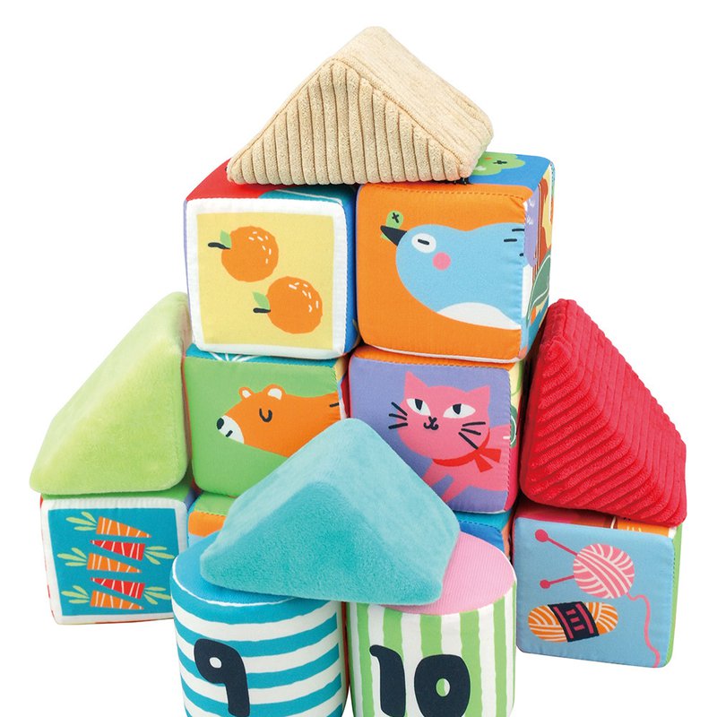 K's Kids - Miękkie klocki edukacyjne 14 elementów