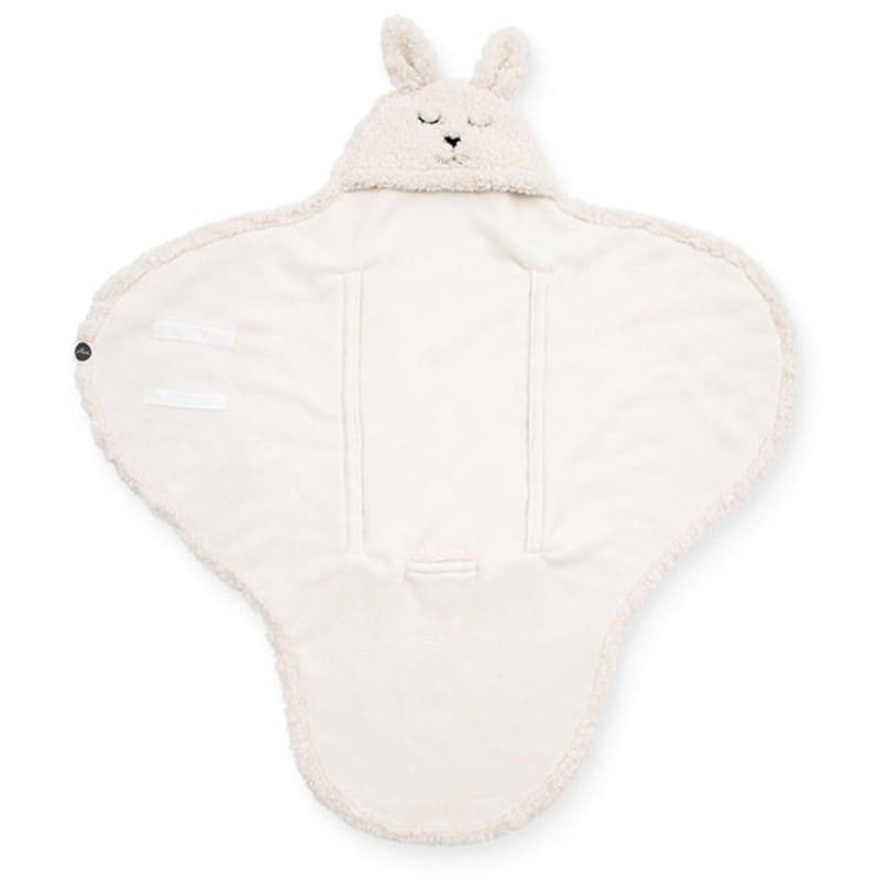 Jollein - Baby & Kids - Jollein - Śpiworek otulacz do fotelika i wózka Bunny OFF WHITE