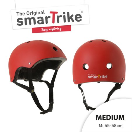 Kask rowerowy Smart Trike - rozmiar M - czerwony