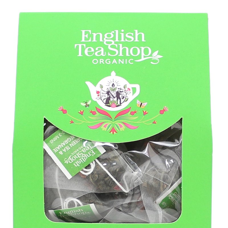 English Tea Shop, Herbata Green Tea & Pomegranate, 15 piramidek