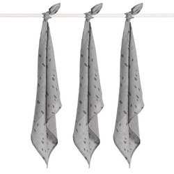 Jollein - Baby & Kids - Jollein - 3 pieluszki niemowlęce Hydrophilic 70 x 70 cm Spot STORM GREY