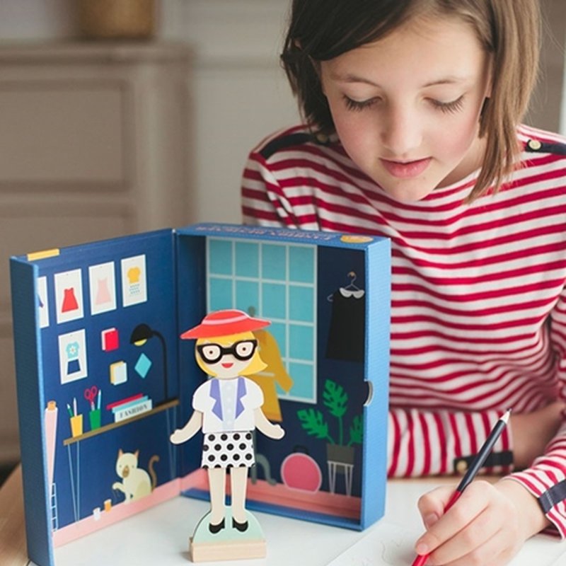 Petit Collage Magnetyczne Ubieranki Fashio