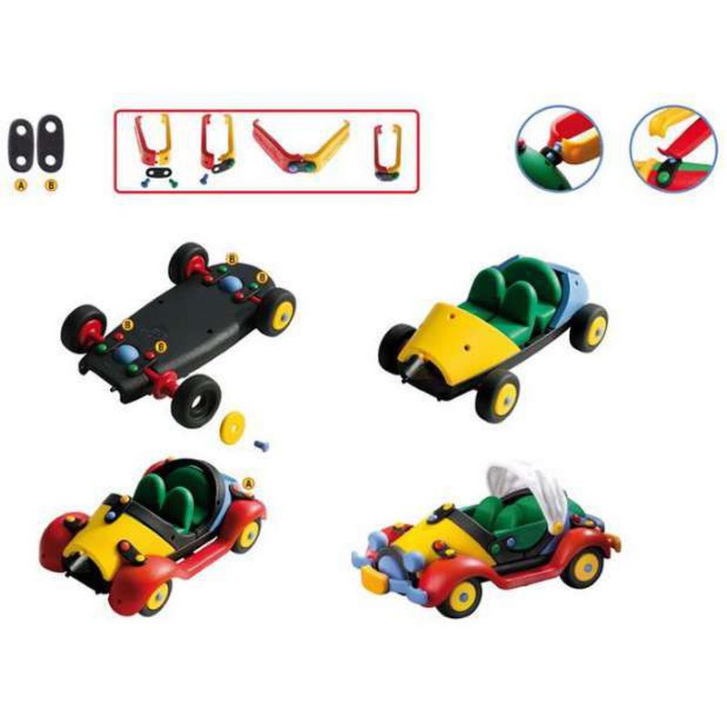 Mic-o-Mic - Zabawki konstrukcyjne - Wesoły konstruktor - Samochód Cabriolet