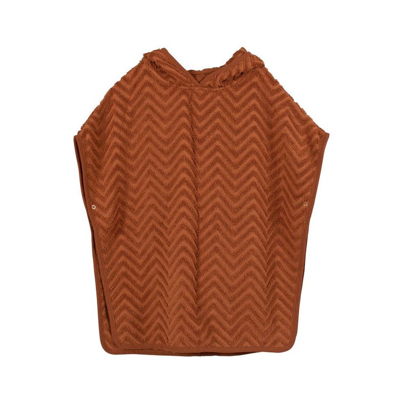 Filibabba Poncho Zigzag Rust FILIBABBA