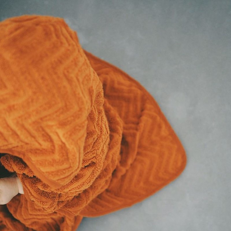 Filibabba Poncho Zigzag Rust FILIBABBA