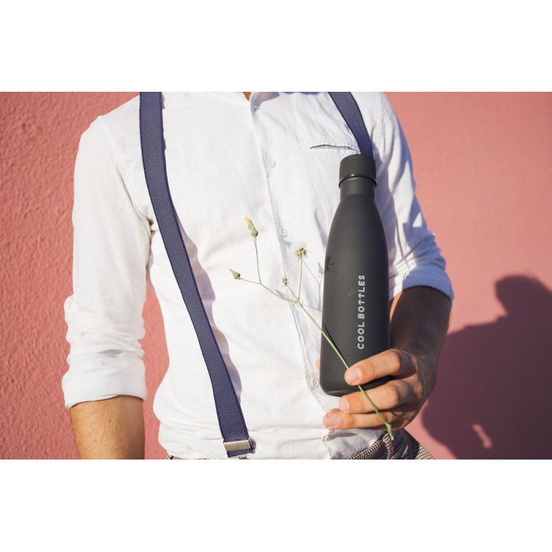 COOLBOTTLES - Cool Bottles Zakrętka 260-350-500 ml Mono Black